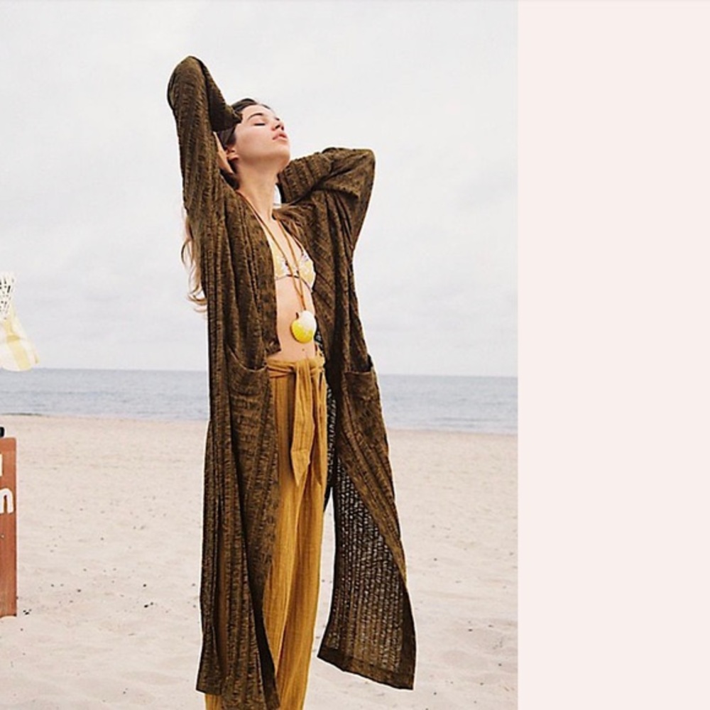 Free People Beach || Longline Duster Cardigan